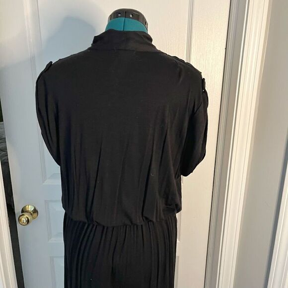 Bar III One Piece Comfy Stretch V Neck Short Sleeve Rayon Spandex Jumpsuit - Picture 11 of 13